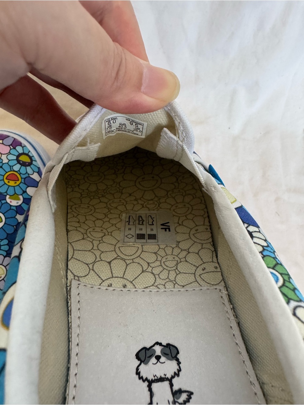 Vans Vault x Takashi Murakami Classic Slip-On LX "Blue Flower" - Picture 6 of 15